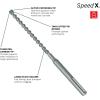 imageBOSCH HC5091 112 in x 21 in SDSmax SpeedX Carbide Rotary Hammer Bit for Concrete Drilling12 Diameter