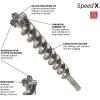 imageBOSCH HC5091 112 in x 21 in SDSmax SpeedX Carbide Rotary Hammer Bit for Concrete Drilling138 in