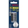 imageBOSCH ITSQ235B 10Pack 312 In Square 2 Impact Tough Screwdriving Power Bits1 In