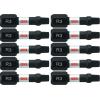 imageBOSCH ITSQ235B 10Pack 312 In Square 2 Impact Tough Screwdriving Power Bits1 In