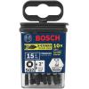imageBOSCH ITSQ235B 10Pack 312 In Square 2 Impact Tough Screwdriving Power Bits2 In