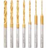 imageDremel 628HP 7 Piece TitaniumCoated Rotary Drill Bit Set  Ideal for Wood and Soft Metals Drilling