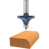 image:imageBOSCH 85434M 2Inch Diameter 34Inch Cut Carbide Tipped Roundover Router Bit 12Inch Shank With Ball Bearing