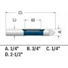 image:imageBosch 85244MC 14 in x 34 in CarbideTipped SingleFlute Pilot Panel Concave Router Bit