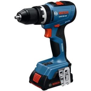 image:imageBOSCH GSB18V65N 12 In Brushless Hammer DrillDriver  575 InLbs Max Torque Switchable KickBack Control Rapid Mode Selector Dual LED Worklights AllMetal Chuck Bare Tool
