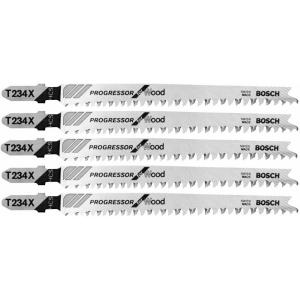 image:imageBosch T234X 5 pc 412 in 812 TPI Progressor for Wood TShank Jig Saw Blades