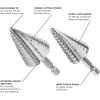 image:imageBosch IMSDC003 3 pc HighSpeed Steel Impact Tough Turbo Step Drill Bit Set2pc Impact