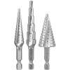 image:imageBosch IMSDC003 3 pc HighSpeed Steel Impact Tough Turbo Step Drill Bit Set3pc Impact