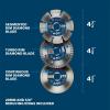 image:imageBOSCH DB045S3 45 in 3Pc Diamond Blade Set Includes Segmented Turbo Continuous Diamond Blades and Reducing Rings