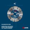 image:imageBOSCH DBSX0602 6 in XLock Premium Segmented Rim Diamond Blade  5X Faster Change Max Durability  Reinforced Concrete Stone  XLock amp Standard Angle Grinders412 DIAMETER