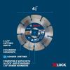 image:imageBOSCH DBSX0602 6 in XLock Premium Segmented Rim Diamond Blade  5X Faster Change Max Durability  Reinforced Concrete Stone  XLock amp Standard Angle Grinders412 DIAMETER