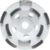 image:imageBOSCH DCDR0402 4 in Double Row Segmented Hubbed Diamond Cup Wheel  Fast Material Removal  Concrete Masonry  Angle Grinders