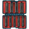 image:imageBOSCH 27286 12 In Shank 9Piece Assorted Set with Brute Tough Case Impact Tough Deep Well Sockets for Applications in High Torque Driving and Fastening