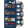 image:imageBOSCH DB045S3 45 in 3Pc Diamond Blade Set Includes Segmented Turbo Continuous Diamond Blades and Reducing Rings