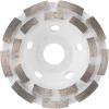 image:imageBOSCH DCDR04501 412 in Double Row Segmented Diamond Cup Wheel  Longer Life Effective Grinding  Concrete Mortar  Small Angle Grinders