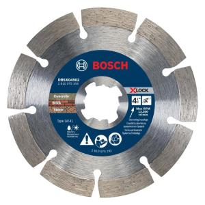 image:imageBOSCH DBSX0602 6 in XLock Premium Segmented Rim Diamond Blade  5X Faster Change Max Durability  Reinforced Concrete Stone  XLock amp Standard Angle Grinders412 DIAMETER