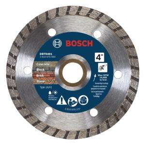 image:imageBOSCH DBT0501 5 in Turbo Rim Diamond Blade  Fast Precise Cuts  Concrete Brick Stone  Standard Angle Grinders4 DIAMETER