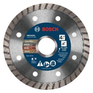image:imageBOSCH DBT0501 5 in Turbo Rim Diamond Blade  Fast Precise Cuts  Concrete Brick Stone  Standard Angle Grinders412 DIAMETER