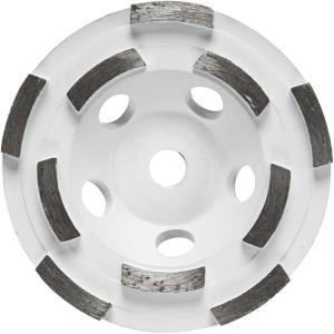 image:imageBOSCH DCDR04502 412 in Double Row Segmented Hubbed Diamond Cup Wheel  Fast Material Removal  Concrete Masonry  Angle Grinders