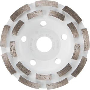 image:imageBOSCH DCDR0501 5 in Double Row Segmented Diamond Cup Wheel  Longer Life Effective Grinding  Concrete Mortar  Small Angle Grinders