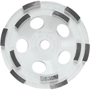 image:imageBOSCH DCDR0502 5 in Double Row Segmented Hubbed Diamond Cup Wheel  Fast Material Removal  Concrete Masonry  Angle Grinders