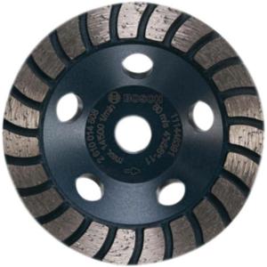 image:imageBOSCH DCTH0401 4 in Turbo Hubbed Diamond Cup Wheel  Smooth Finish Longer Life  Concrete Masonry  Angle Grinders