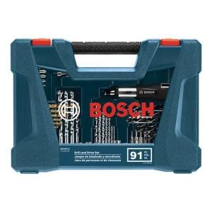image:imageBOSCH MS4091C  91Piece Drilling amp Driving Mixed Bit Set  Ideal for Applications in Wood Metal amp MasonryMS4091C