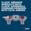 image:imageBOSCH TCWX1S450P10 412 in XLock MetalStainless Steel Cutting Wheels  10 Pack 60 Grit Type 141