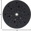 image:imageBOSCH RSM6045 6 in Medium HookandLoop MultiHole Sanding PadHard Pad