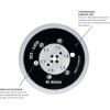 image:imageBOSCH RSM6045 6 in Medium HookandLoop MultiHole Sanding PadSoft Pad