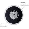 image:imageBOSCH RSM6045 6 in Medium HookandLoop MultiHole Sanding PadSoft Pad