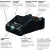 image:imageBOSCH GAL18V160 18V LithiumIon 16 Amp Turbo Charger with Power Boost Compatible with CORE18V Batteries