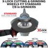 image:imageBOSCH TCWX1S50025 5 in x 045 in XLock Arbor Type 1A ISO 41 60 Grit Fast MetalStainless Cutting Abrasive Wheel
