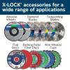 image:imageBOSCH TCWX1S50025 5 in x 045 in XLock Arbor Type 1A ISO 41 60 Grit Fast MetalStainless Cutting Abrasive Wheel