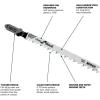 image:imageBosch T101D100 100 pc 4 in 6 TPI Clean for Wood TShank Jig Saw Blades