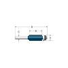image:imageBosch 84501M 14 in x 1 in Carbide Tipped 2Flute Flush Trim Bit