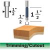 image:imageBosch 85601M 12 In x 112 In Carbide Tipped 2Flute Templet Trim Bit