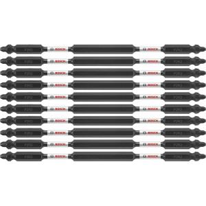 image:imageBOSCH ITDEP2R26B 10Pack 6 In PhillipsSquare 2 Impact Tough DoubleEnded Screwdriving Bits10Pack