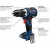 image:imageBOSCH GSR18V535CN 18V EC Brushless ConnectedReady Compact Tough 12 In DrillDriver Bare Tool