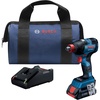 image:imageBOSCH GDX18V1800CB15 18V EC Brushless ConnectedReady 14 In and 12 In TwoInOne BitSocket Impact Driver Kit with 1 CORE18V 40 Ah Compact BatteryGeneration 2