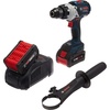image:imageBosch CORE18V Brushless Brute Tough Hammer DrillDriver with Two 63Ah Batteries HDH183B24