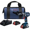 image:imageBosch GSB18V755CB25 18V EC Brushless ConnectedReady Brute Tough 12 In Hammer DrillDriver Kit with 2 CORE18V Batteriesw 2 18V 4 Ah Batteries