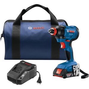 image:imageBOSCH GDX18V1600B12 18V 14 In and 12 In TwoInOne BitSocket Impact Driver Kit