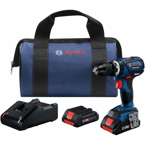 image:imageBosch GSB18V535CB25 18V EC Brushless ConnectedReady 12 In Hammer DrillDriver Kit with 2 CORE18V 4 Ah Advanced Power BatteriesIndustrial