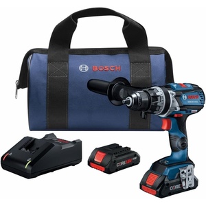 image:imageBosch GSB18V755CB25 18V EC Brushless ConnectedReady Brute Tough 12 In Hammer DrillDriver Kit with 2 CORE18V Batteriesw 2 18V 4 Ah Batteries