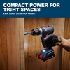 image:imageBosch GSB18V65B12 12 In Brushless Hammer Drill Driver Kit  Switchable KickBack Control  Electronic Protection  Cordless Configuration  Variable Speed Trigger