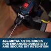 image:imageBosch GSB18V65B12 12 In Brushless Hammer Drill Driver Kit  Switchable KickBack Control  Electronic Protection  Cordless Configuration  Variable Speed Trigger