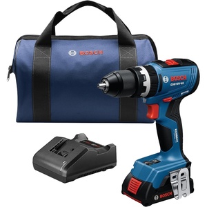 image:imageBosch GSB18V65B12 12 In Brushless Hammer Drill Driver Kit  Switchable KickBack Control  Electronic Protection  Cordless Configuration  Variable Speed Trigger