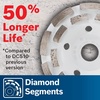 image:imageBosch DC4518 45 in Double Row Segmented Diamond Cup Wheel for Concrete45