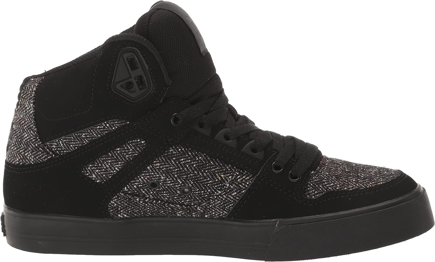 Pure High Top WC Shoes DC Men's Pure High Top Skate Shoes - Casual Sneakers In Black/Battleship/Armor Abrasion Resistant Rubber Shoes